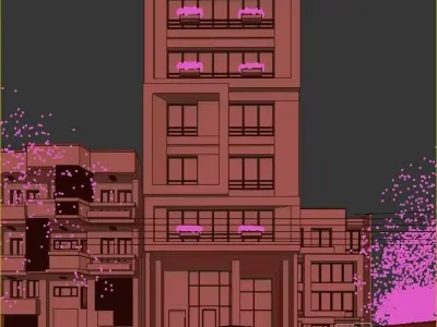 modern apartments 3D model