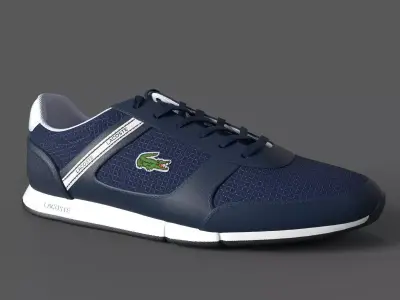 Lacoste Menerva Sport Sneakers-NavyWhite Low-poly 3D model