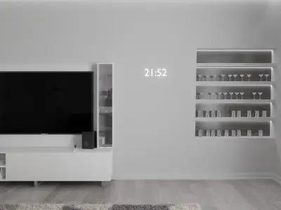 Living room interior scene 3D model 3D model buy