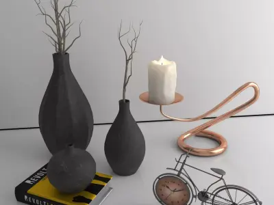 Decorative set Free 3D model