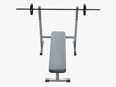 Bench Press Low-poly 3D model