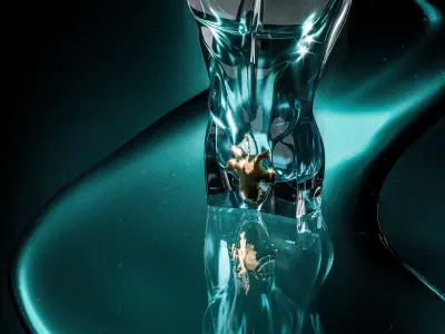 Jean Paul Gaultier Le Beau Edt Perfume Bottle   3D model