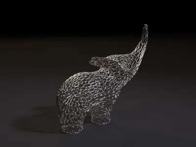 Elephant Figurine 3D print model