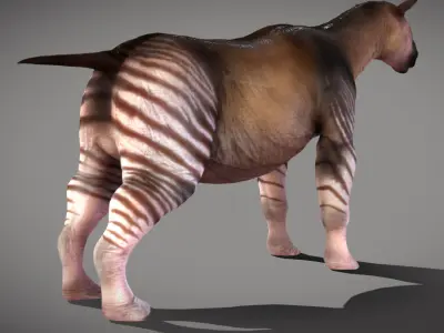 Paraceratherium  Low-poly 3D model