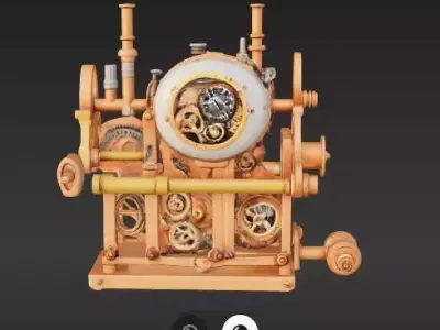 Thai Spirit House steampunk 3D model
