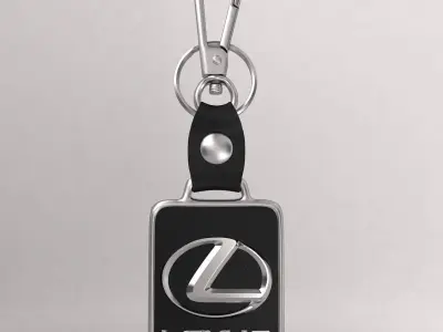 Lexus car logo keychain 3d model  3D model