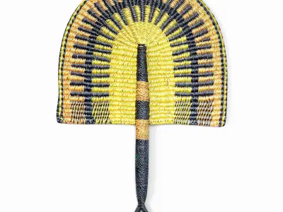 African Handwoven Fan 25 3D model