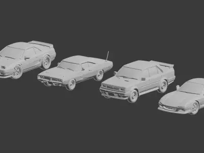 JDM Car Collection 3D print model