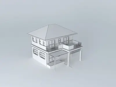 House 2 FL P202 Free 3D model