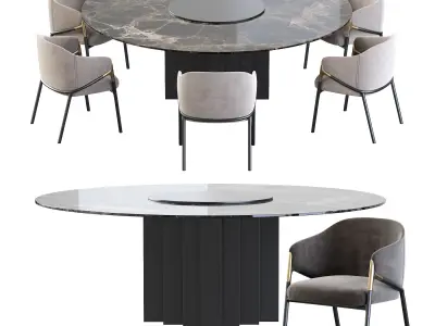 Hammer Guest Side Seating and Exlis Amura Complements 3D model