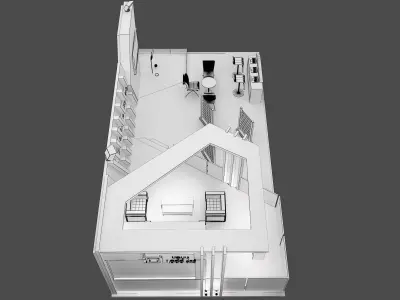 Booth Exhibition Stand a579i 3D model