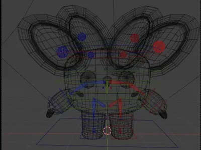 Cute Cat Character 3D Model - Game Ready Rigged and Animated Low-poly 3D model