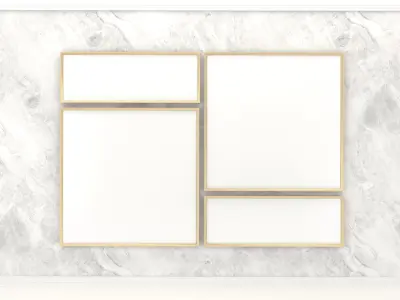 Frames on Wall 3D model