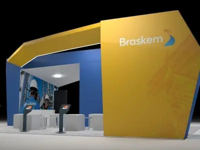 Avant-garde design stand 3D model