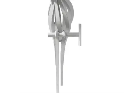 Blue Parrot Statue 3D model