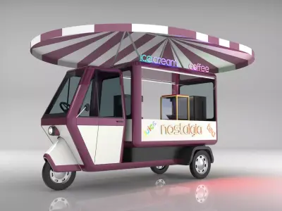 Mobile Sales Cart 3D model