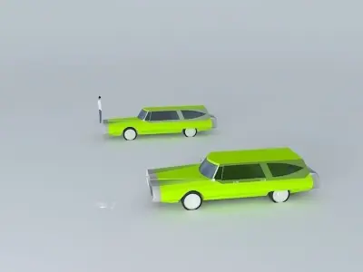 70s idea car Free 3D model