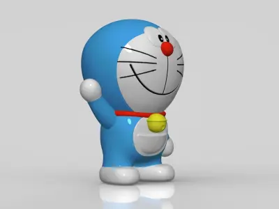 Doraemon toy Low-poly 3D model