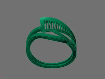 Women Ring Plain Ring Ready STL 3DM Models Womens Rings 3D print model 62