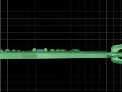 Aquarius Flow Golden Water Bearer Pendant 3D print model