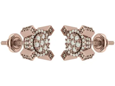 Earring 3D print model 26