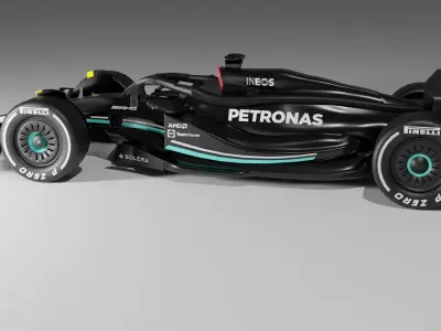 Mercedes AMG Petronas F1 Concept Design 3D model