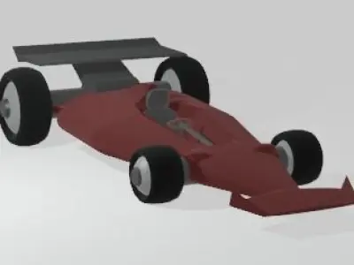 Simple Racecar 3D model