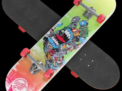 Skateboard set 004 3D model