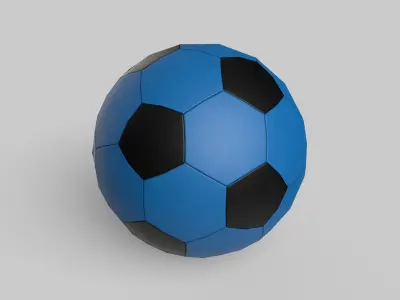 Soccer Ball Classic Standard Low-poly 3D model