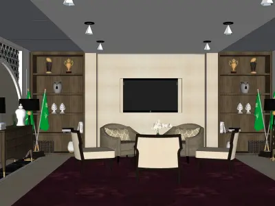 Lobby Embassy 3D model