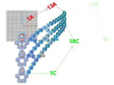 necklace beaded 3D print model