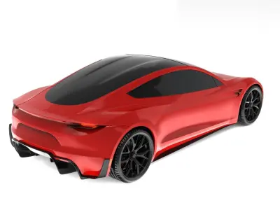 Tesla Roadster CGI 3D Model 3D model