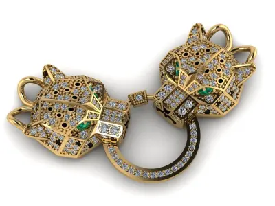 Golden Leopards  3D print model