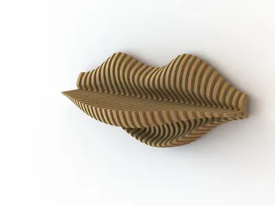 Parametric Wall Shelf Stand 3D model