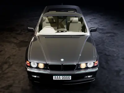 B M W 750 i L Low-poly 3D model