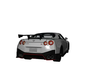 NISSAN GTR NISMO Low-poly 3D model