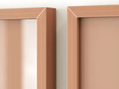 Triptych abstract poster set 3D model