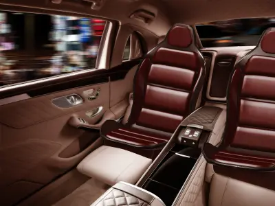 Vehicle Leather Seat Low-poly 3D model