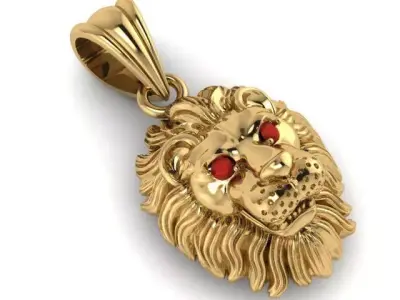 PENDANTS LION 3D print model