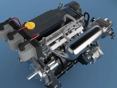 engine john deere gator 3D model