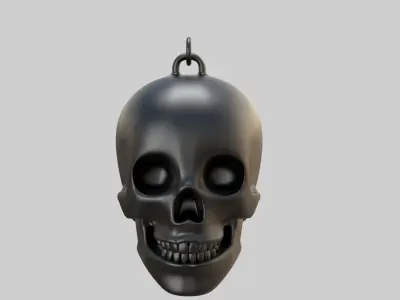 skull pendnt black 3D model