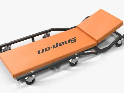 Car Creeper Orange JCW65R Low-poly 3D model