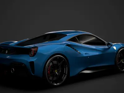 Ferrari GTB 488 Pista 2020 3D model