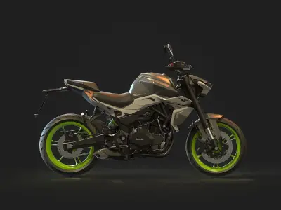 Base model Benelli Tornado Naked Twin 500 2024  3D model