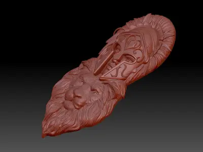 Lion girl 3D print model