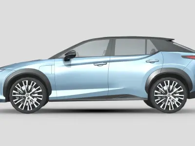 Lexus RZ 450e 2023 Low-poly 3D model