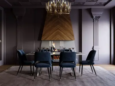 Interior - Diningroom - 101223 3D model