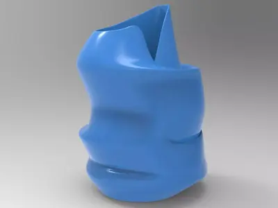 Abstract Vase Low-poly 3D model