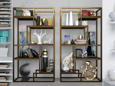 A huge collection of models with furniture decor and other decor 3D model