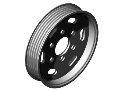 Pulley 02 3D model 3D model